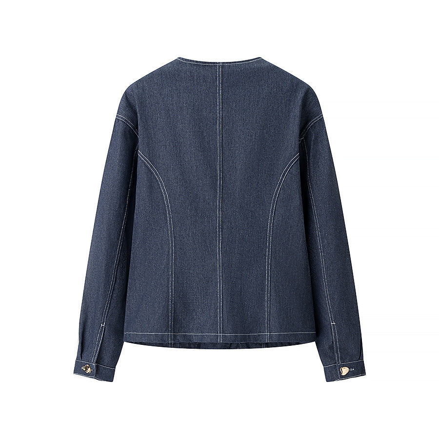 Lola | Dark Wash Denim Jacket Wide Leg Jeans Set
