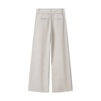 Sienna | Self-Tie Belted High-Waist Pleated Wide-Leg Trousers