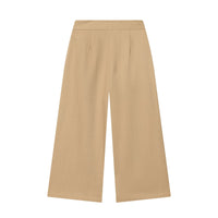 Xanthe | High-Waist Gold Button Wide-Leg Tailored Trousers