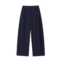 Tallulah | Wide Leg Pleated Trousers Navy