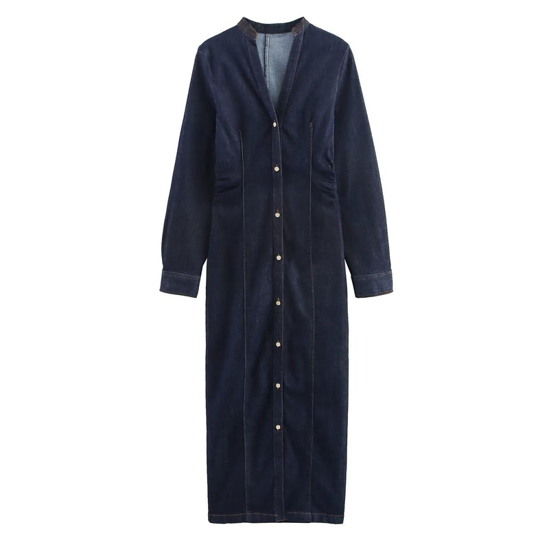 Celeste | denim maxi dress