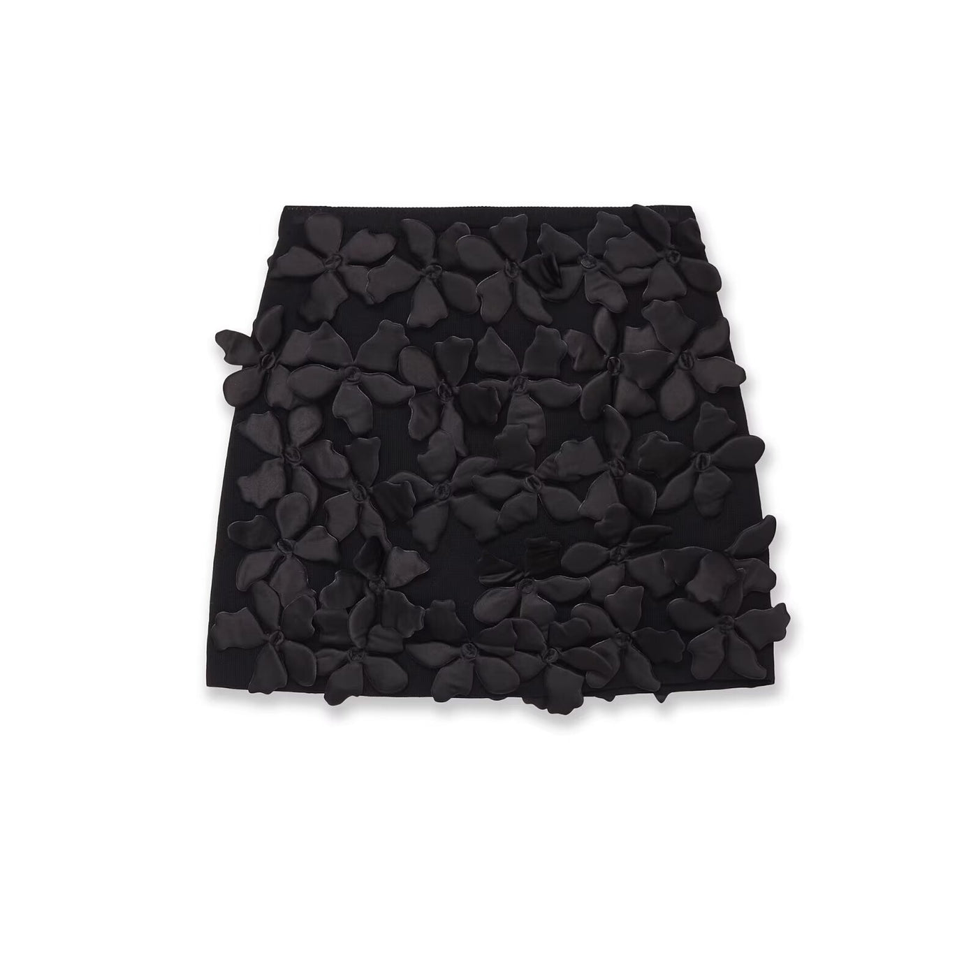 Lucy | 3D Floral Appliqué Mini Skirt