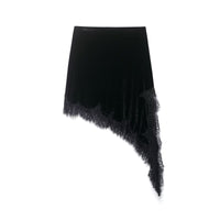 Zara | Lace Trim Asymmetric Slip Skirt