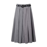 Mabel | High Waist Pleated Midi Skirt