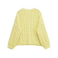 Amelie | Relaxed Cropped Cable Knit Top