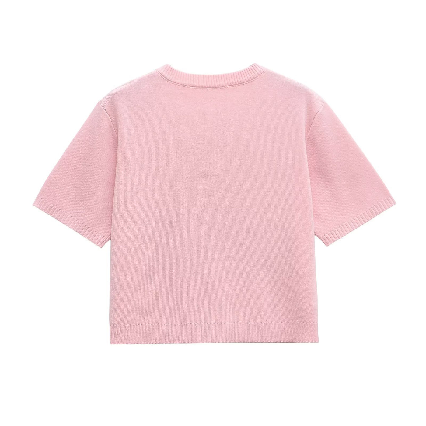 Gracie | Cropped Gold Button Knit Co-ord Set