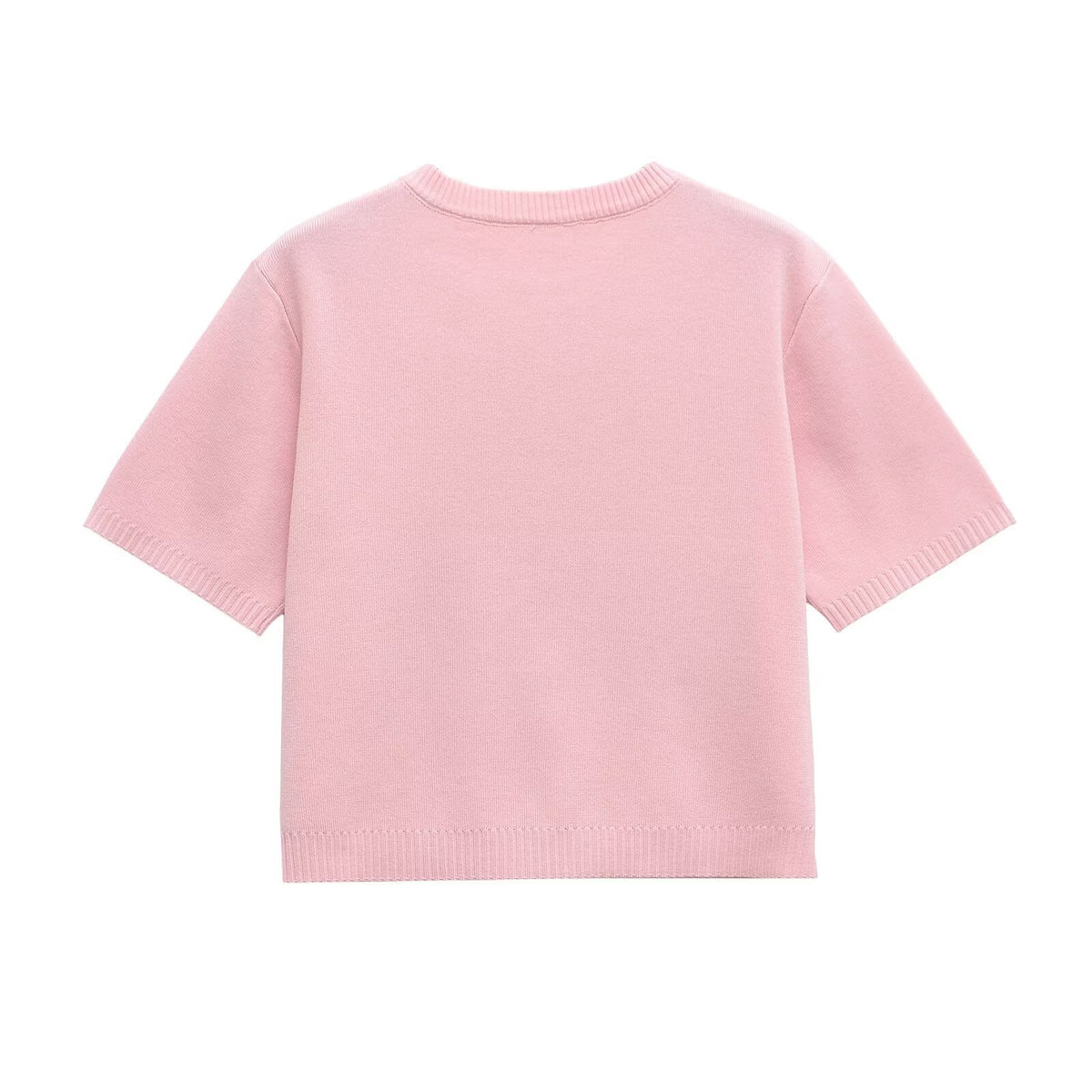 Gracie | Cropped Gold Button Knit Co-ord Set