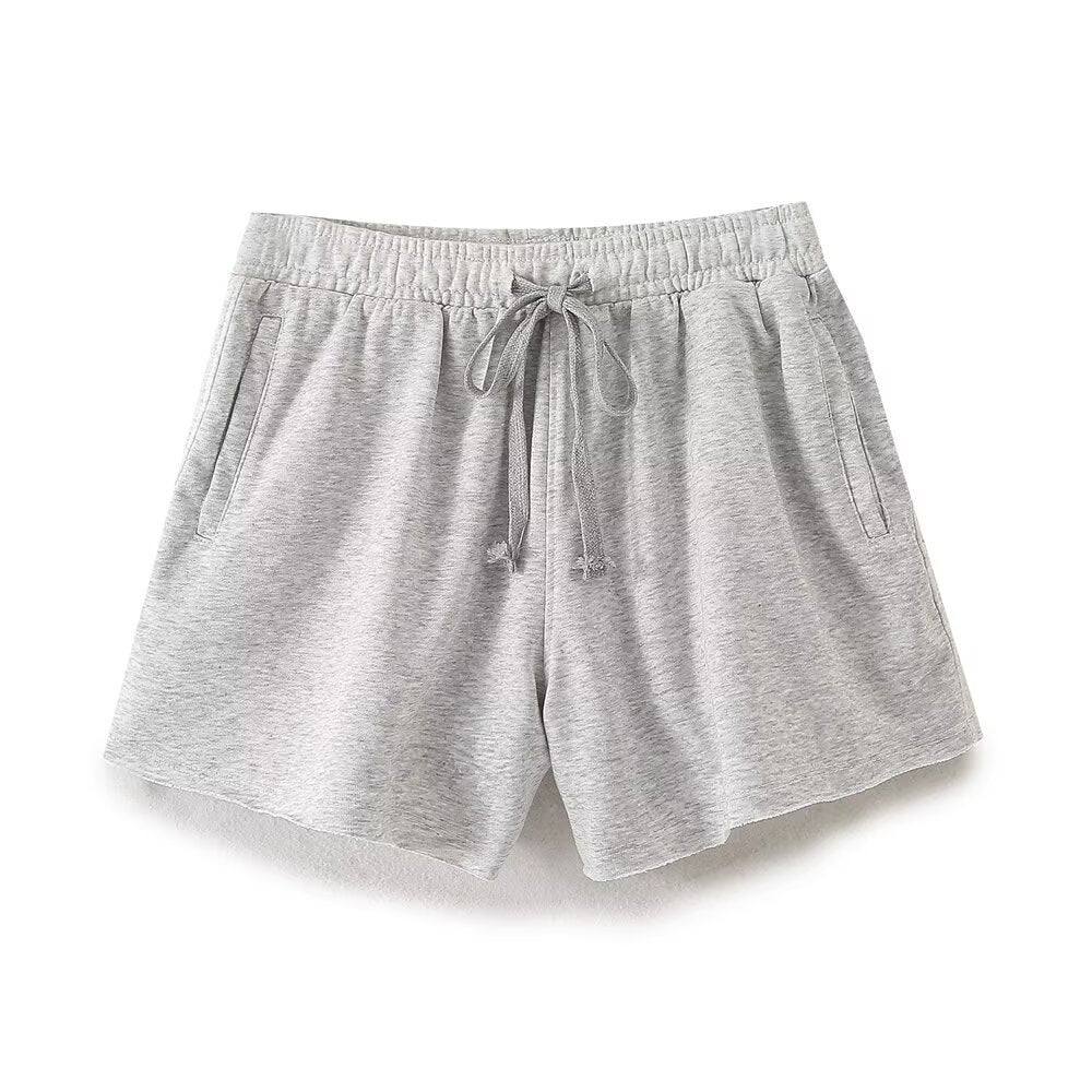 Penelope | Relaxed Brushed Terry Lounge Shorts with Drawstring Waist