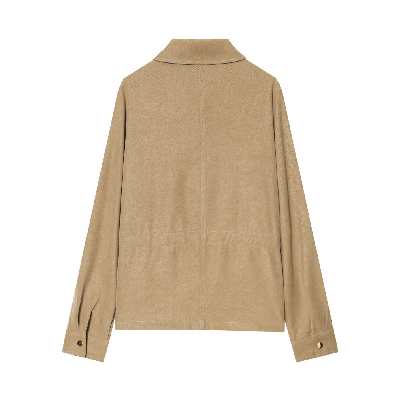 Bella | Faux Suede Zip Jacket Wide Leg Pants Set