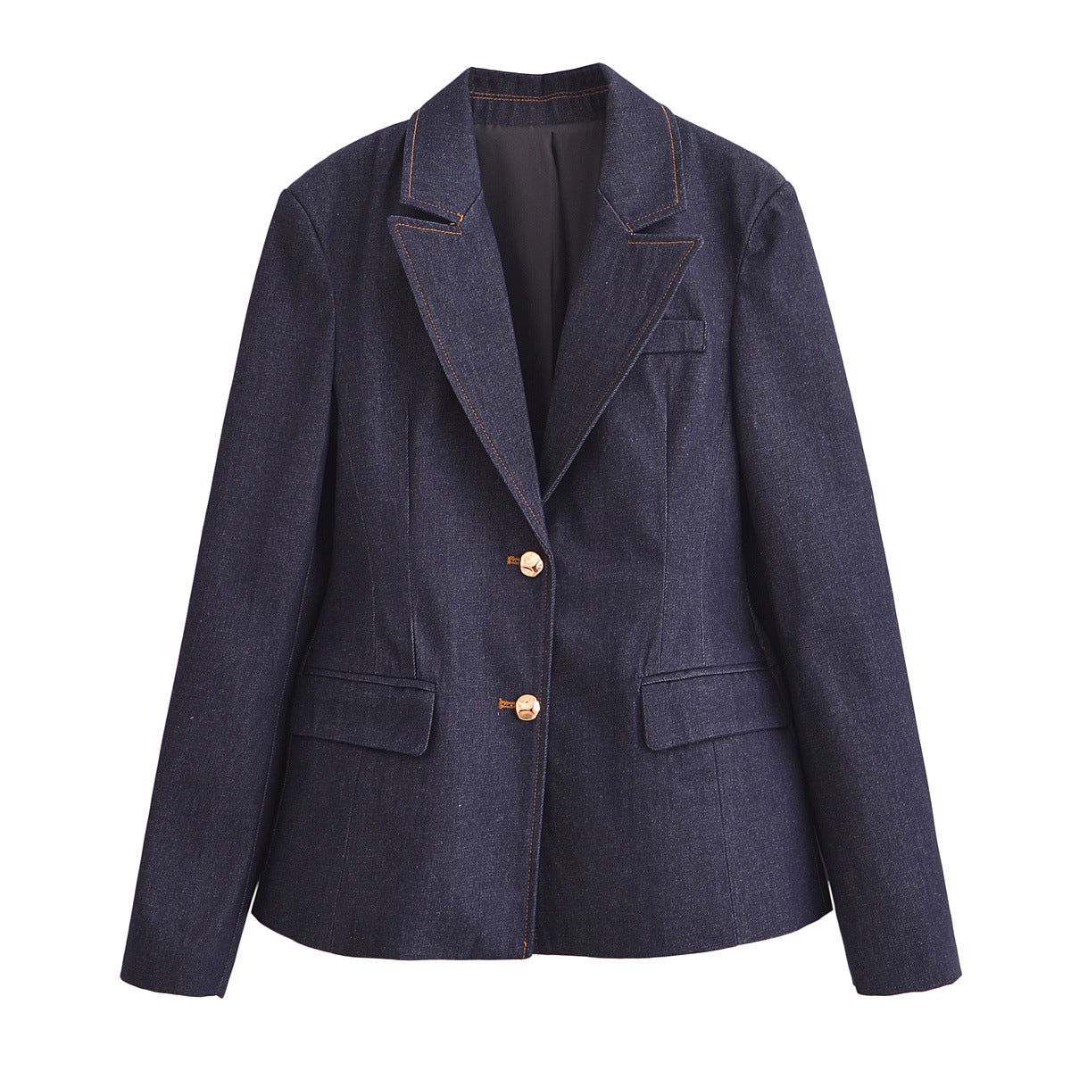 Dani | Casual Denim Blazer Dark Blue