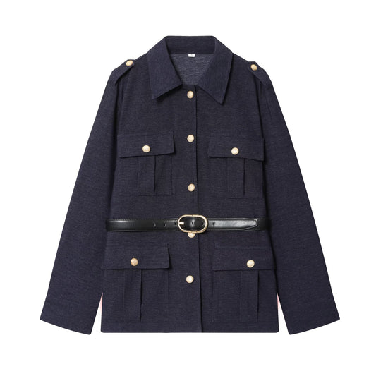 Florence | Navy Co-ord Belted Suit