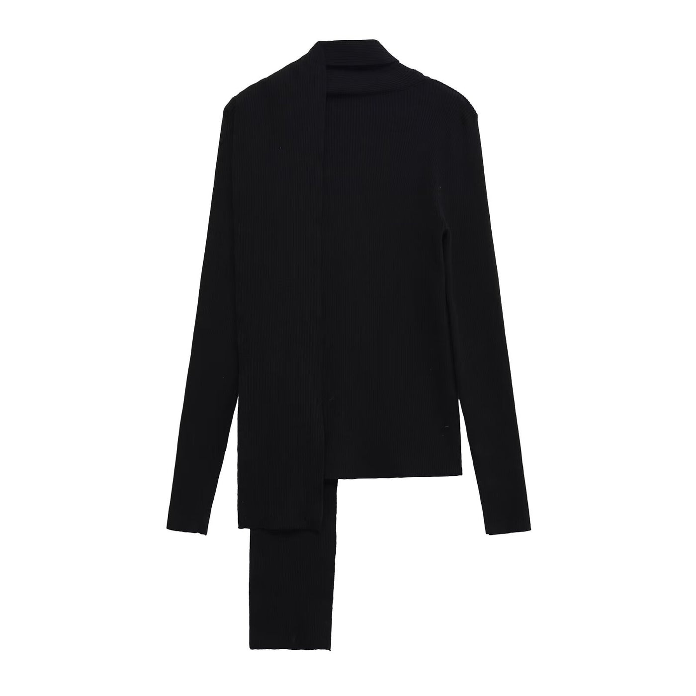 Nina | Round Neck Button Front Long Sleeve Ribbed Cropped Cardigan