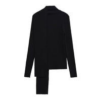 Nina | Round Neck Button Front Long Sleeve Ribbed Cropped Cardigan