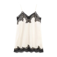 Anya | Scalloped Lace Trim Satin Camisole