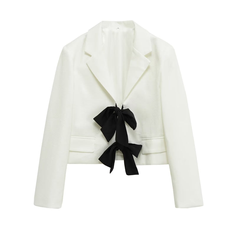 Lena | cropped white blazer