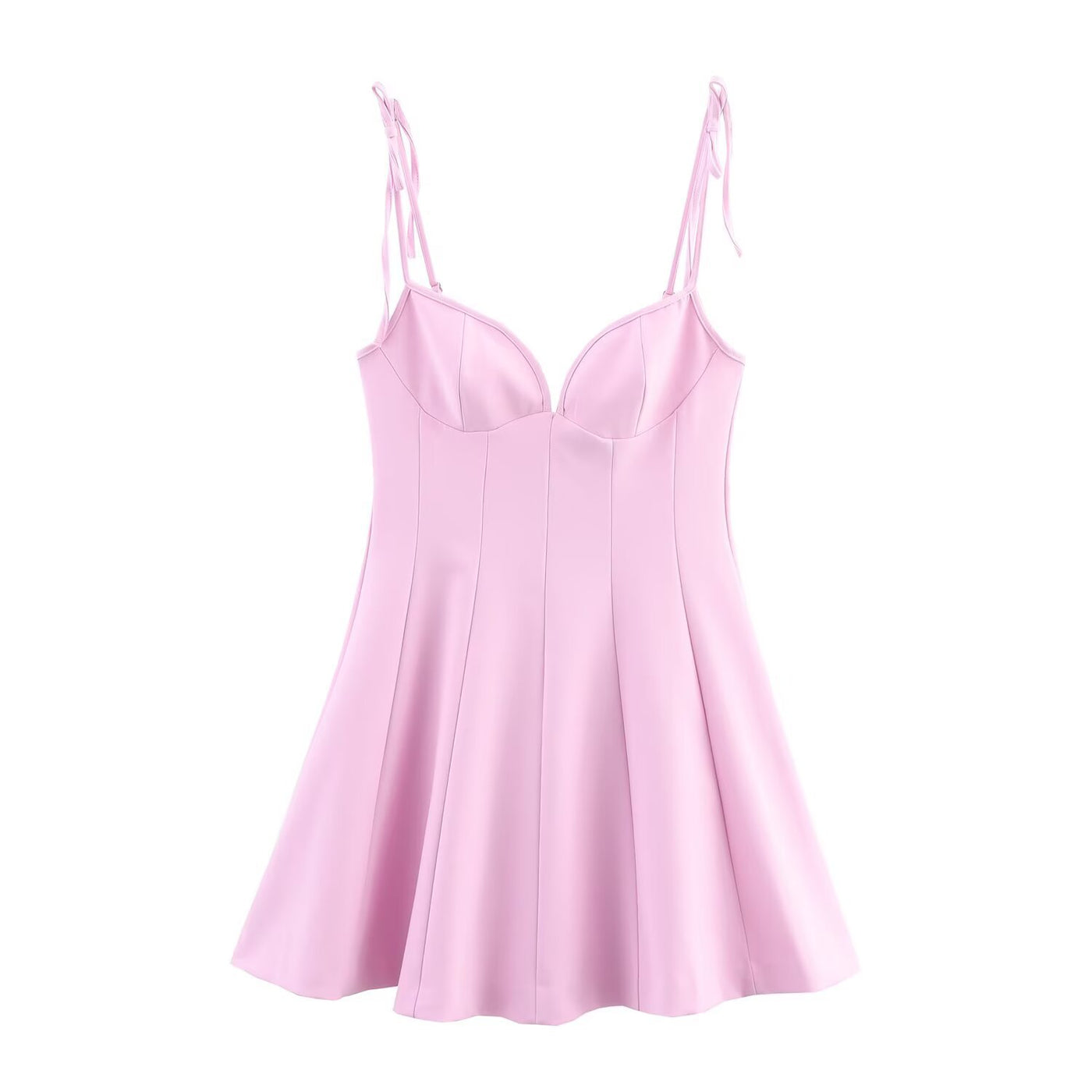 Amelie | Sweetheart Neck Corset Flared Mini Dress