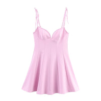 Amelie | Sweetheart Neck Corset Flared Mini Dress