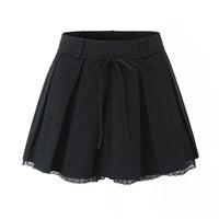 Thea | Pinstripe Waistcoat Pleated Mini Skirt Set