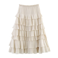 Zoe | Tiered Ruffle Midi Skirt