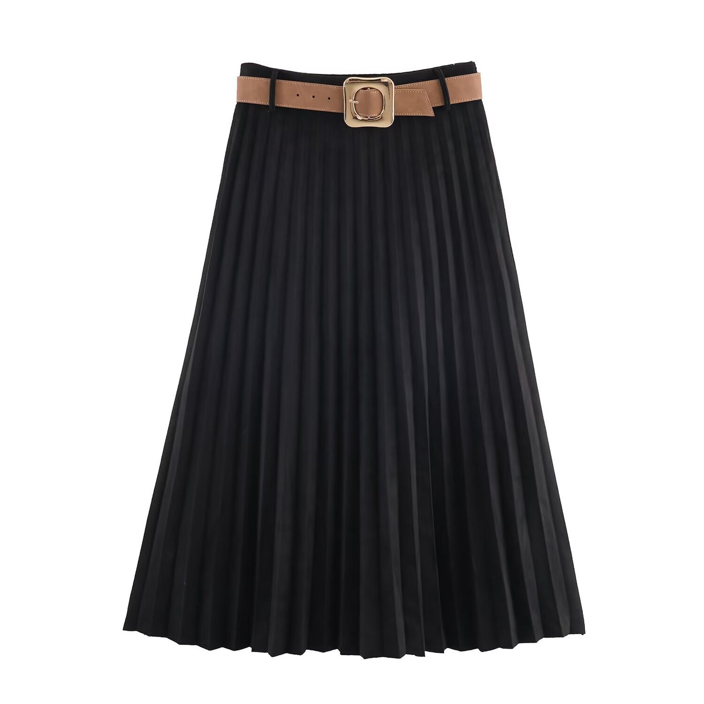 Tessa | Fine Pressed Pleat Midi Skirt