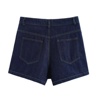 Sadie | Asymmetric Wrap-Front Denim Mini Skirt