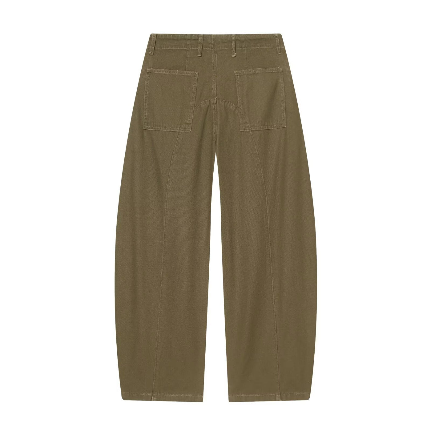 Amelia | High-Waist Utility Cargo Wide-Leg Trousers with Flap Pockets