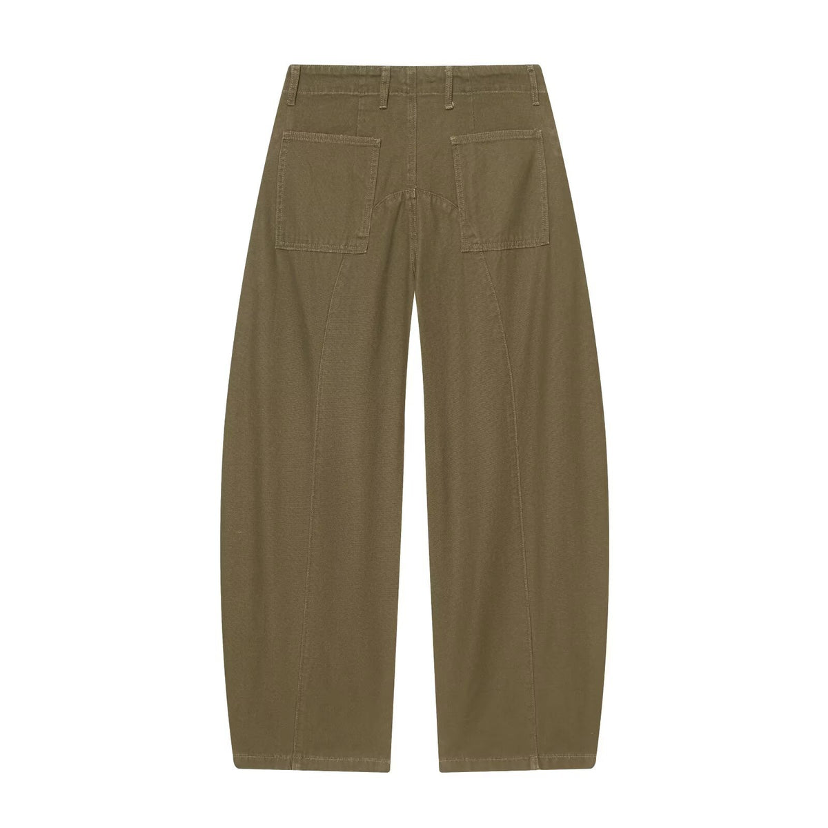 Amelia | High-Waist Utility Cargo Wide-Leg Trousers with Flap Pockets