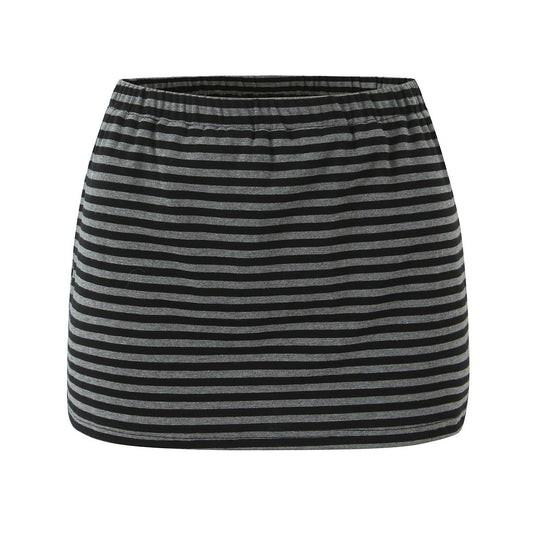 Mia | Striped Knit Mini Skirt Co-ord