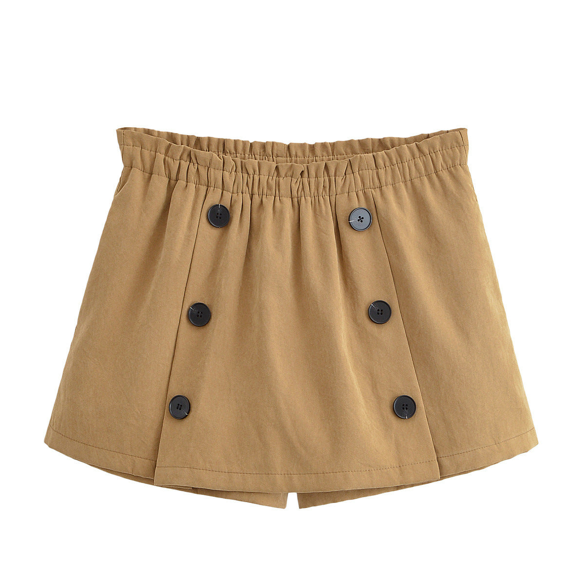 Eva | Paperbag Waist Decorative Button Front Shorts