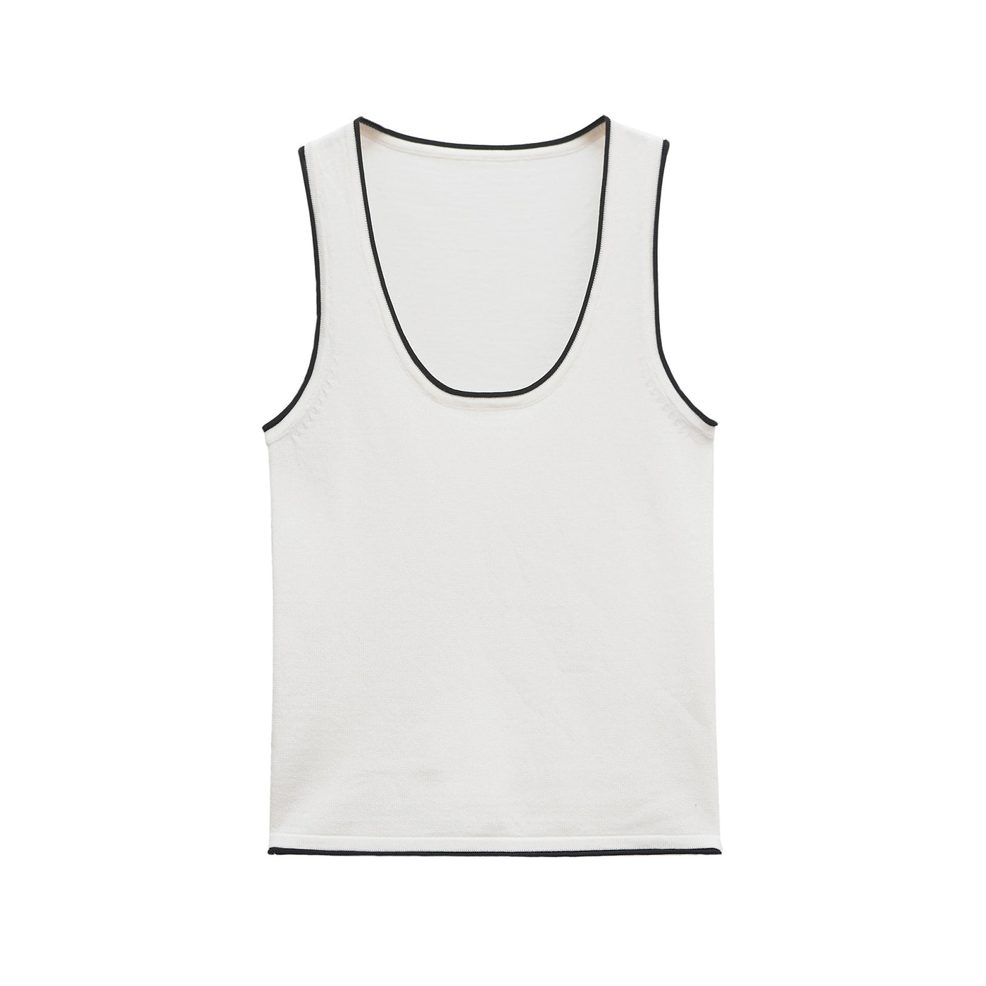 Naomi | Contrast Trim Ribbed Tank Top