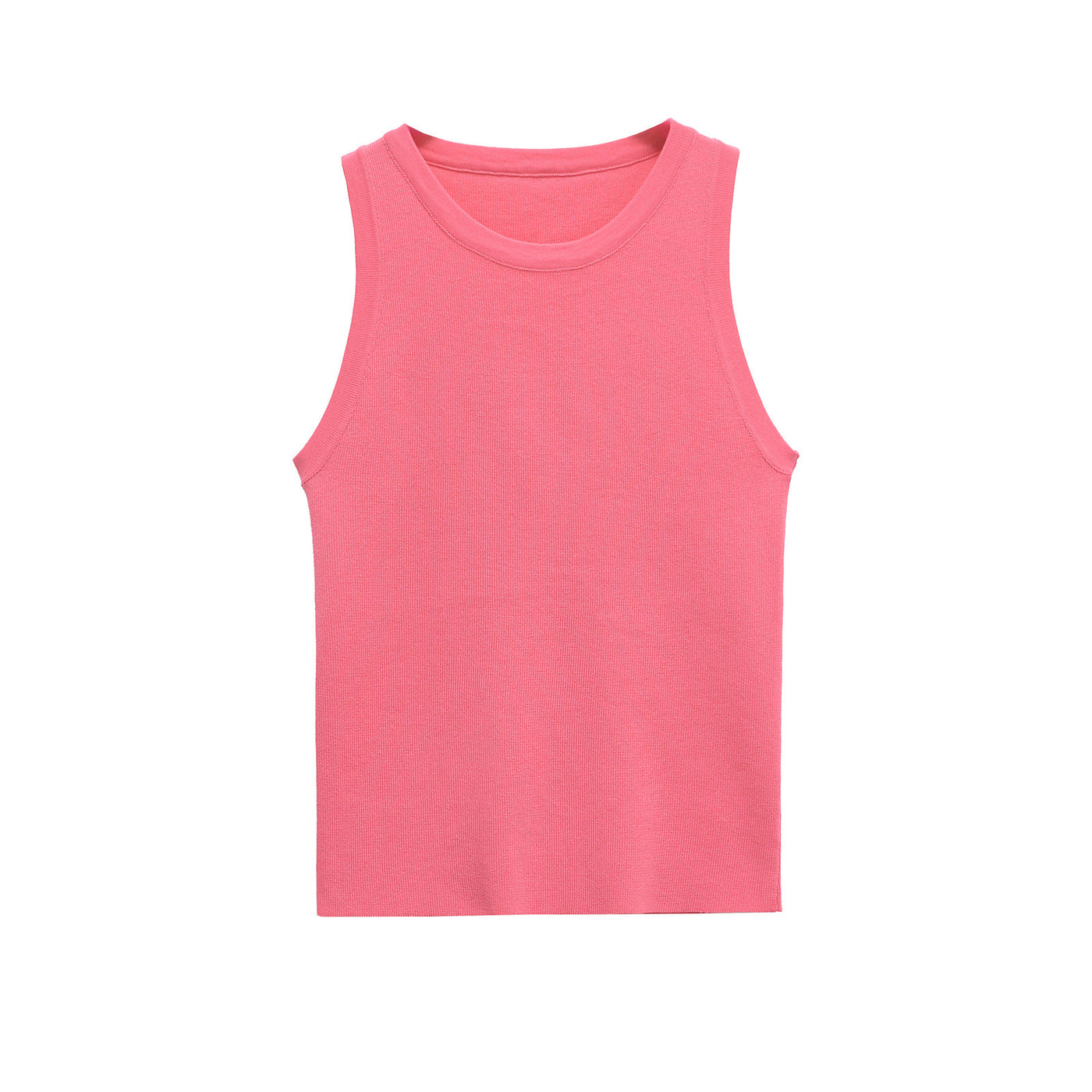 Ottilie | Ribbed Crew Neck Fitted Tank Top