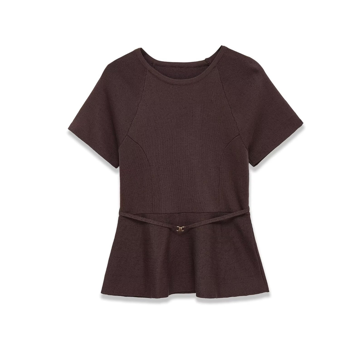 Margot | Belted Peplum Top