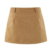 Xanthe | Fine-Wale Corduroy High-Waist Mini Skirt