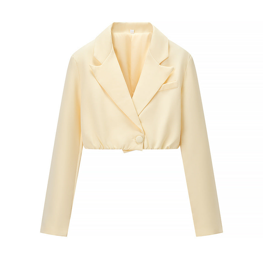 Florence | Yellow Corset & Cropped Blazer Set