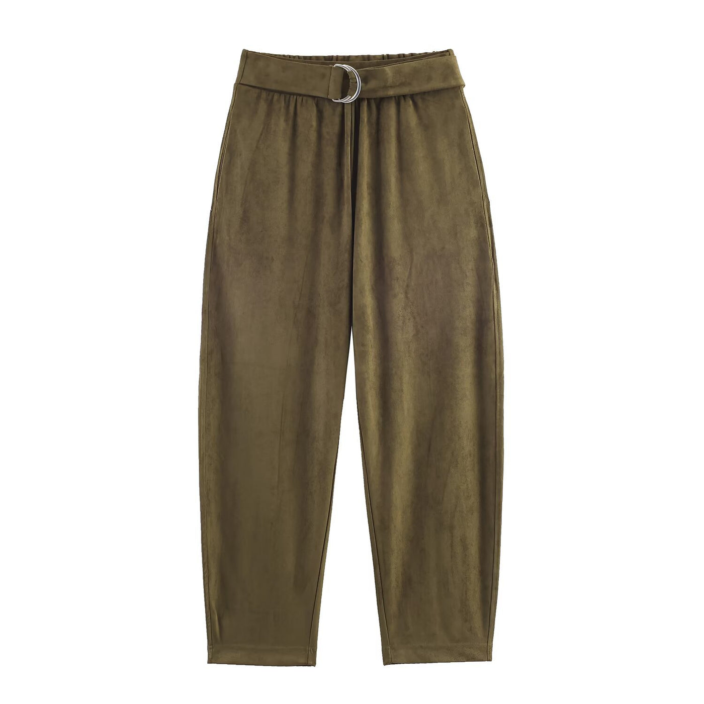 Ava | Faux Suede Wide Leg Relaxed Pants Co-ord Set