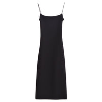 India | Cowl Neck Satin Midi Slip Dress