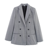 Olivia | Check Double Breasted Blazer