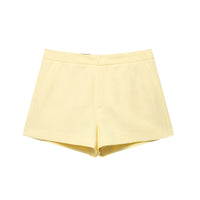 Hattie | High-Waist Tailored Shorts with Slash Pockets