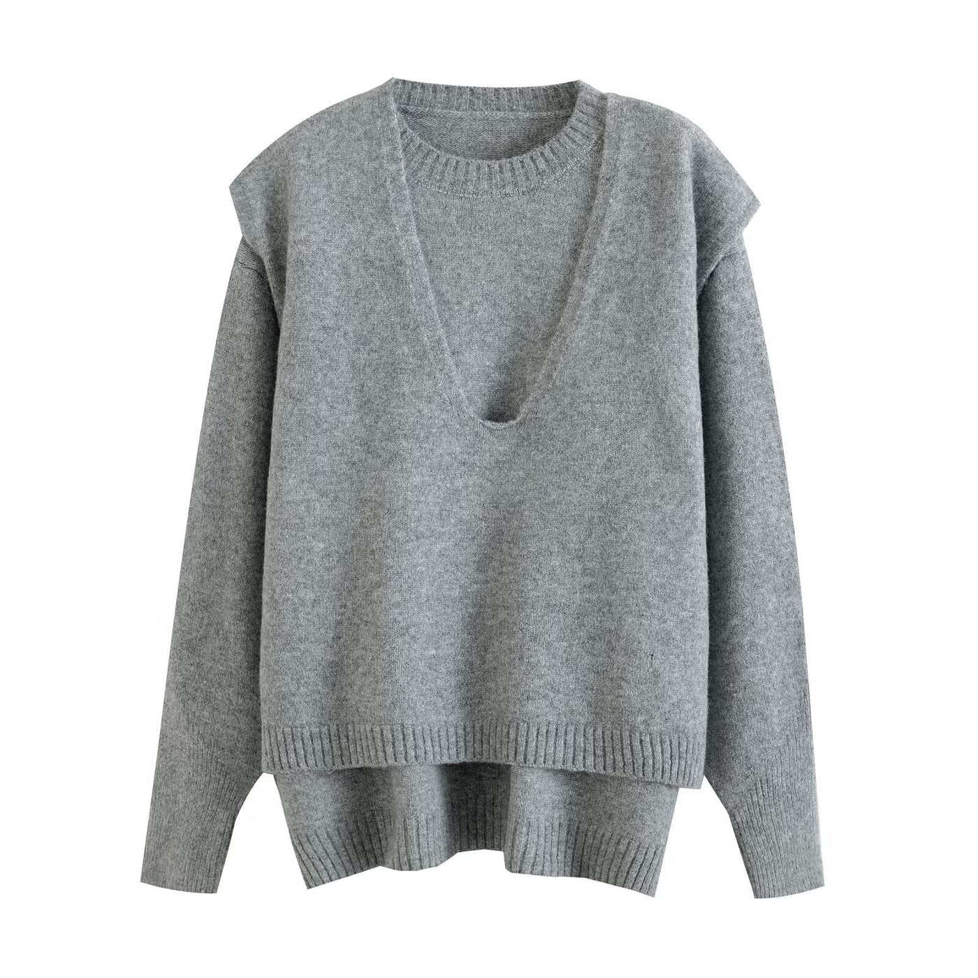 Ayla | Relaxed Layered Detail Knit Top