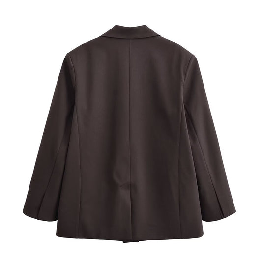 Freya | Chocolate Brown Blazer Shorts Co-ord