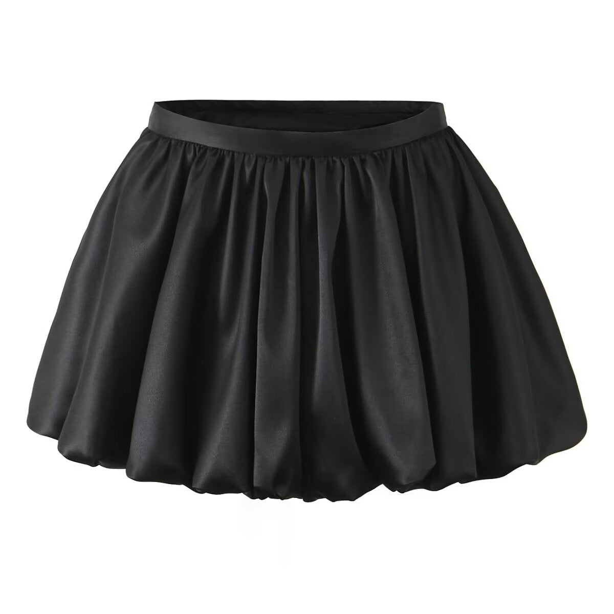 Annabelle | Satin Bubble Mini Skirt