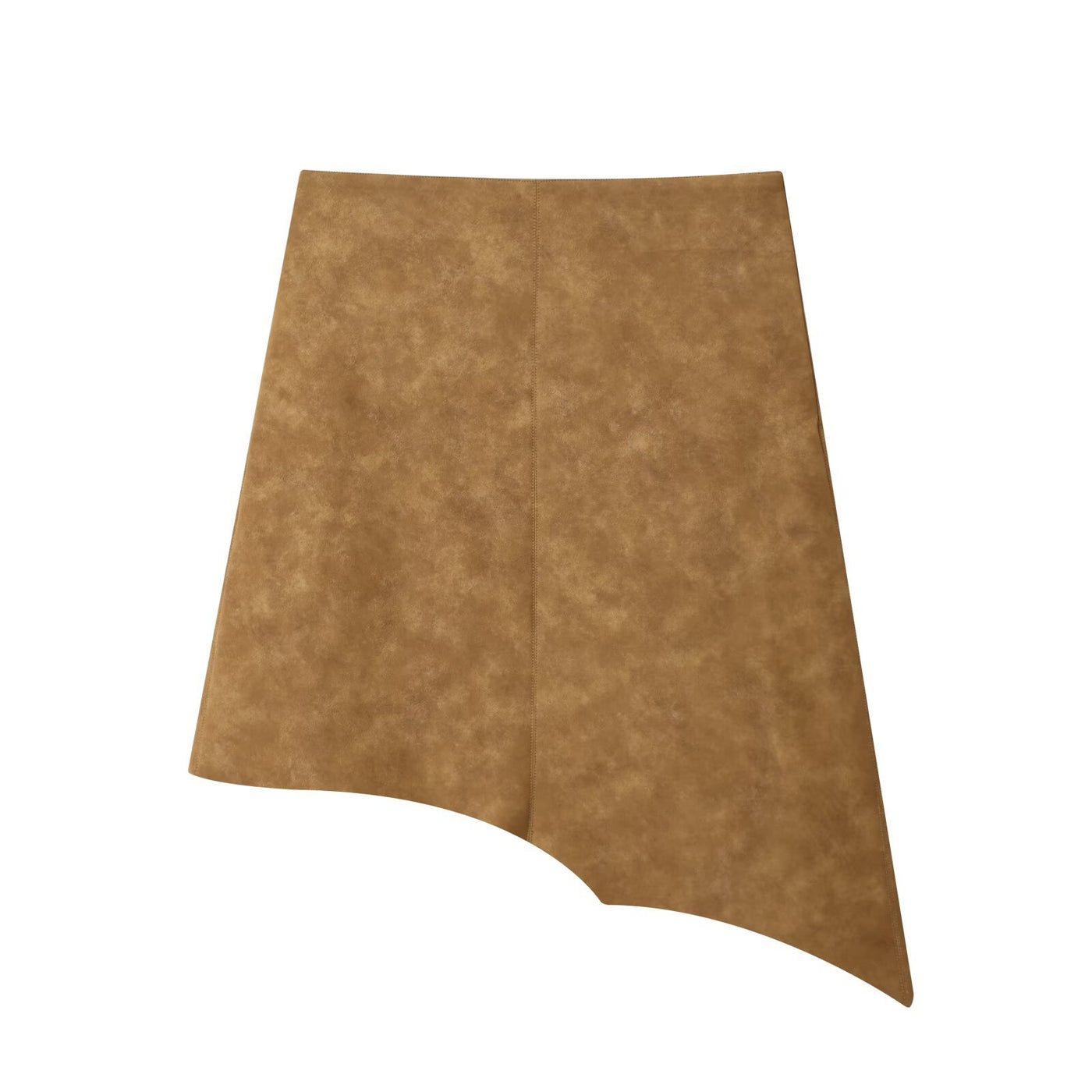 Lily | Faux Suede Asymmetric Mini Skirt