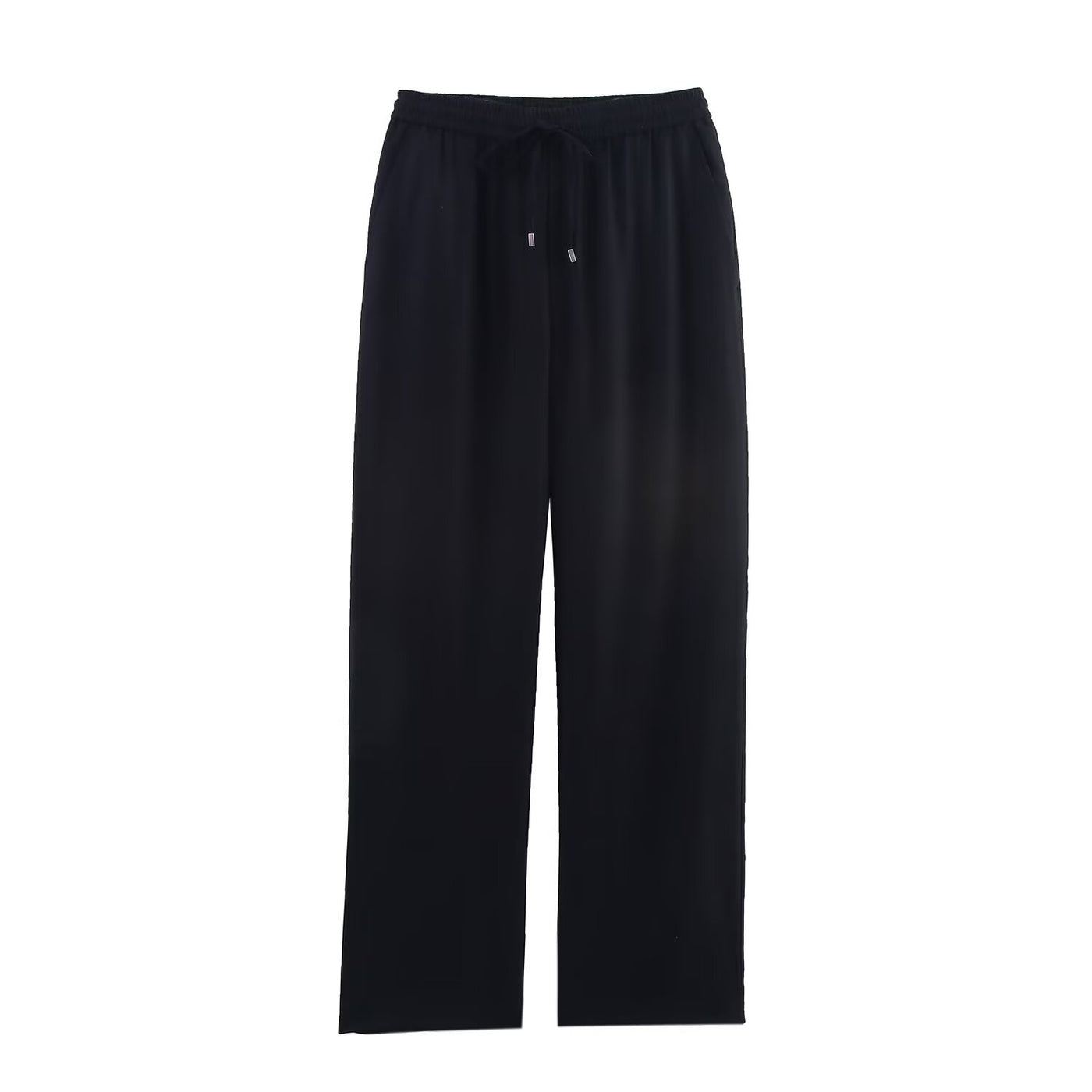 Millie | Drawstring Wide-Leg Linen Trousers with Slip Pockets