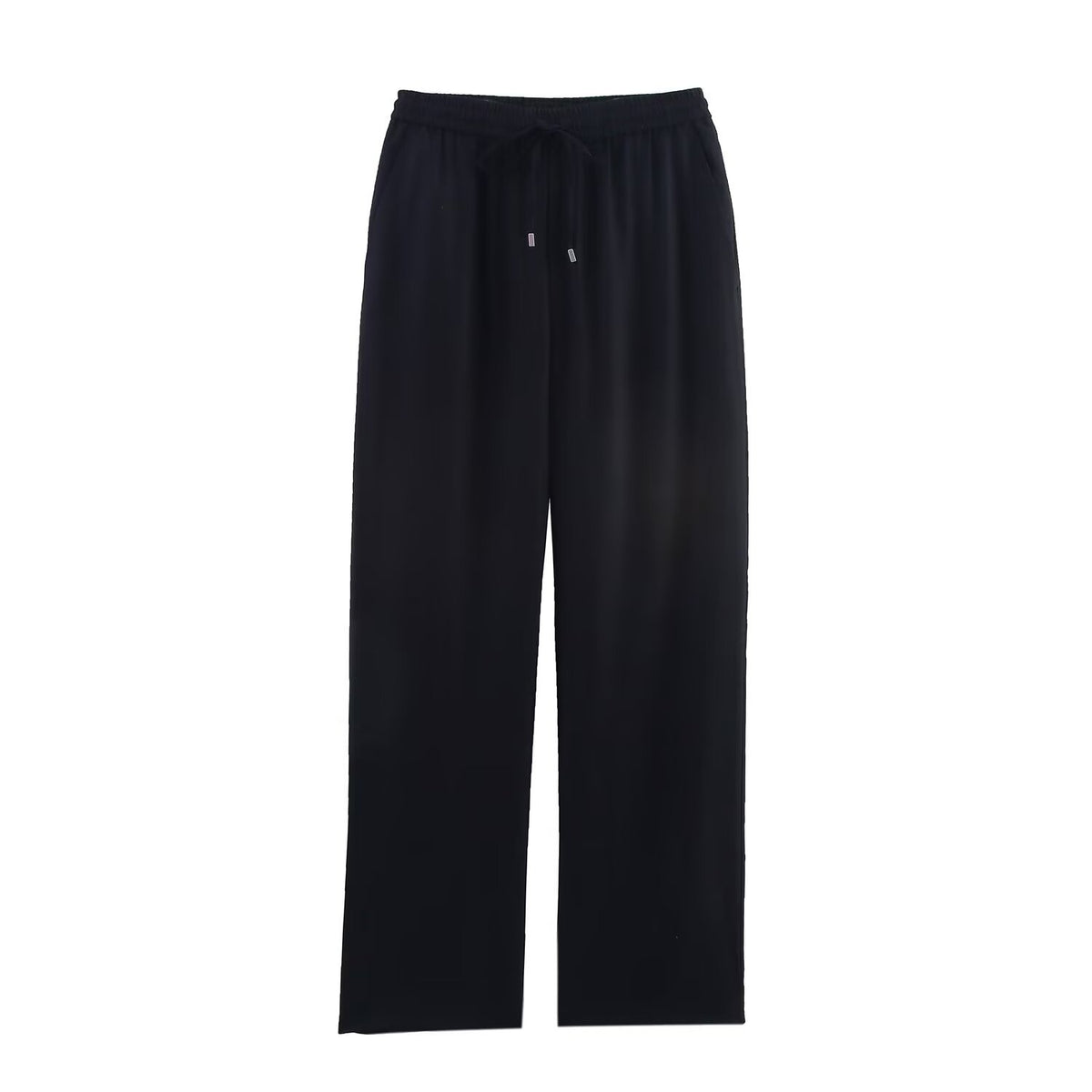Millie | Drawstring Wide-Leg Linen Trousers with Slip Pockets