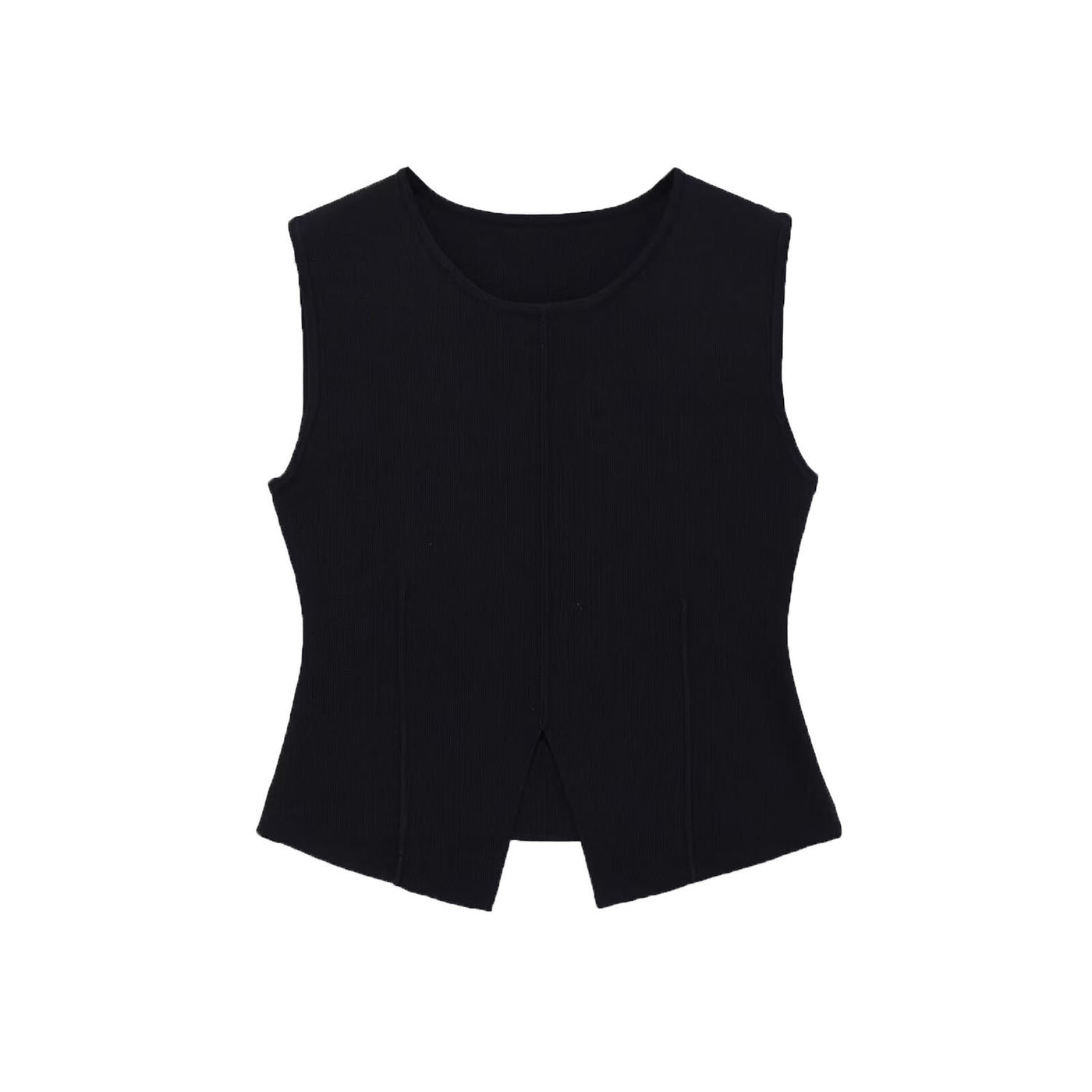 Lois | Tailored Peplum Top with Split Hem