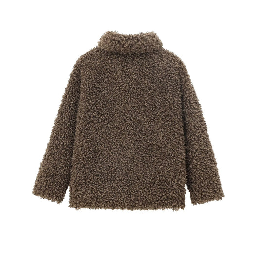 Rue | Winter Brown Teddy Coat
