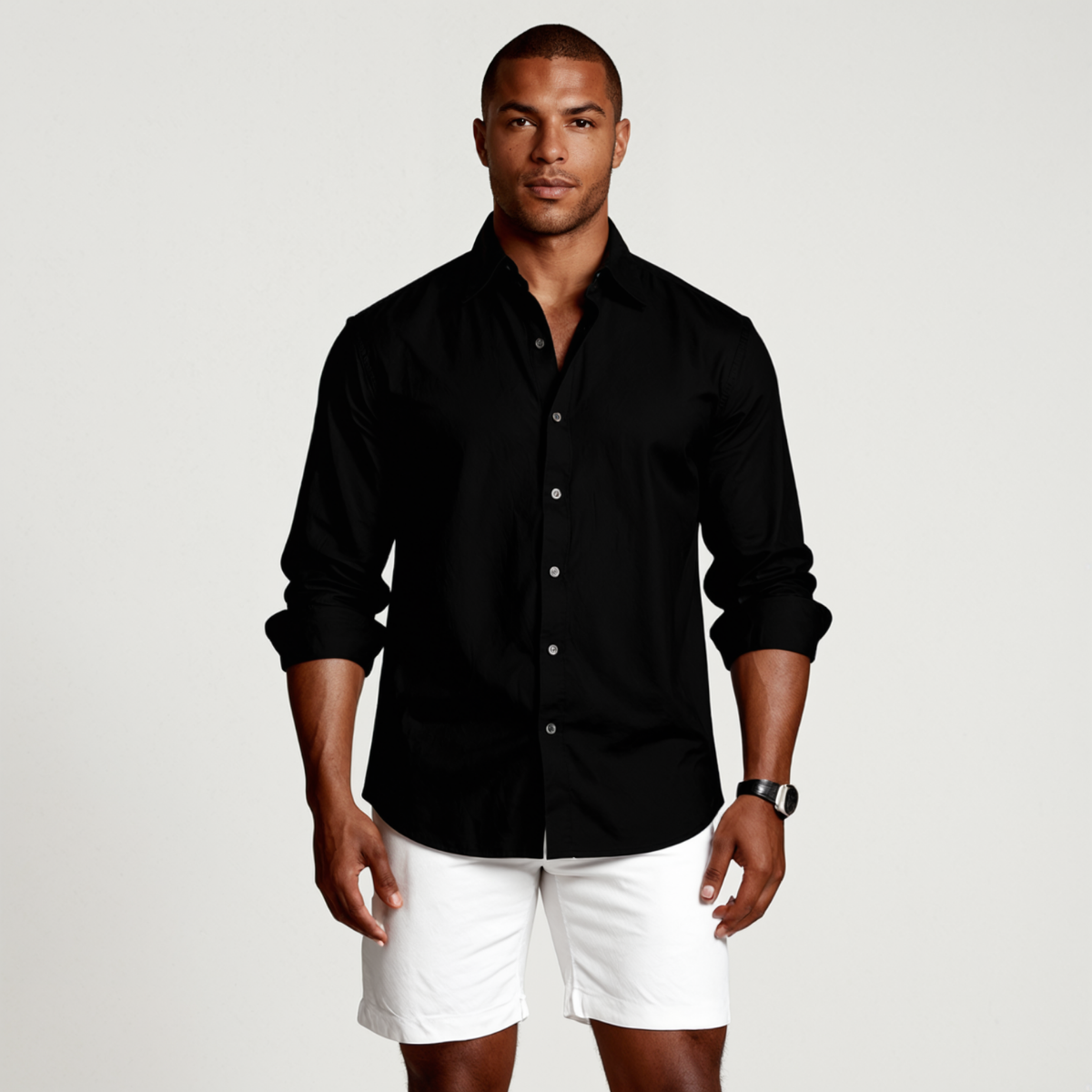 Dennis | Vintage Long Sleeve Linen Shirt