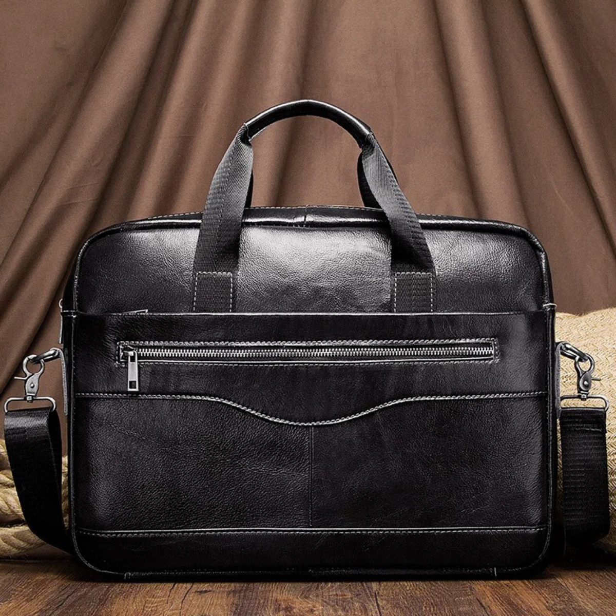 Eamon | Genuine Leather Business Shoulder Bag for Men