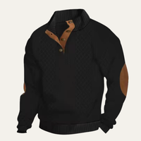 Mario | Cable Knit Waffle Texture High Collar Jumper