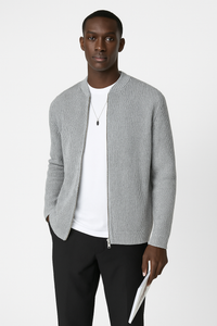 Rupert ribbed jumper in Grey